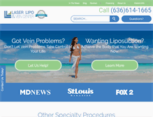 Tablet Screenshot of laserlipoandveins.com